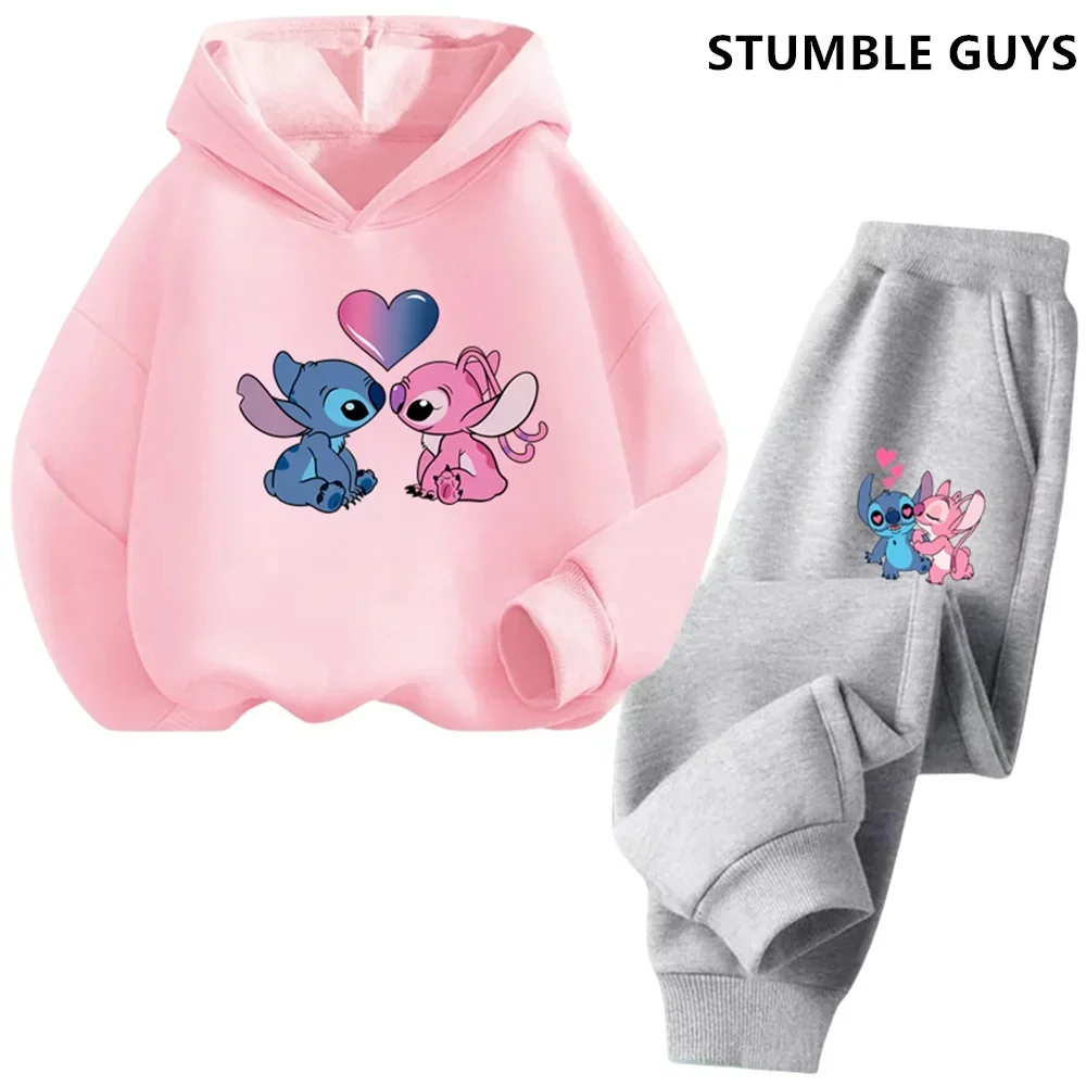 Kinder Stich Hoodies Frühling Herbst Mode Kinder Pullover Lange Ärmel Trucksuit Sweatshirts Druck Jungen Mädchen Stich Tops 4