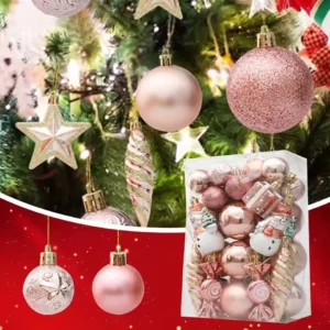 29/20 Stück Weihnachtsbaumkugeln zum Aufhängen, Anhänger, Zuckerstange, Tannenzapfen, Ornament-Set, Weihnachtsdekoration, 2026, Navidad, Neujahr