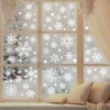 Weihnachten Schneemann Schneeflocke Weihnachtsmann Wandaufkleber Neujahr Glas Fenster Dekoration Wandbild Zimmer Home Decor Elektrostatische Aufkleber 4