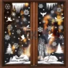 1/4 stücke Weihnachten Dekor Fenster Aufkleber Wiederverwendbare Schneeflocke Schneemann Statische Aufkleber Glas Wand Tür Aufkleber Neue Jahr Weihnachten Home decor 5