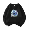 Crech Neck Hoodie Anime Kinder Streetwear Stich Kinder Hoodie Nette Kinder Sweatshirt Manga Kleidung Kind Mädchen Junge Top Hoody 3