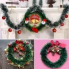 Weihnachten Lametta Girlande Bänder Ornamente Weihnachtsbaum hängen hängende Band Indoor Treppe Kamin Fenster Dekoration Kranz 5