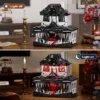 Haunted House Bausteine Spielzeug Monster Hut Modell Blöcke Heimdekoration mit LED-Licht, Halloween-Geschenke für Jungen und Mädchen 5