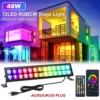RGB UV LED Flutlicht DJ Disco Party Par Bühnenlicht UV Wandwäsche Lichteffekt Tanzbar Urlaub Hochzeit Weihnachten Halloween Dekorieren 2