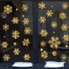 Glitzer-Effekt, Schneeflocke, elektrostatischer Wandaufkleber, Weihnachten, Kinderzimmer, Dekor, Glasfenster, Heimdekoration, Neujahrstapete 2