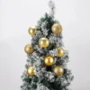 8/10CM Gold Weihnachten Ball Dekoration Weihnachten Baum Anhänger Ornamente für Wohnkultur Navidad Neue Jahr Party liefert Zubehör 3