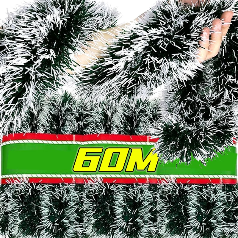 Weihnachten Lametta Bänder Girlande grünen Rohr Kranz Weihnachts baum hängen Anhänger Ornamente Hochzeits feier Wohnkultur Krapp Großhandel