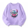 Crech Neck Hoodie Anime Kinder Streetwear Stich Kinder Hoodie Nette Kinder Sweatshirt Manga Kleidung Kind Mädchen Junge Top Hoody 5