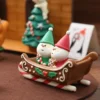 1pc Szene Dekoration Weihnachten Serie Bücherregal Dekoration Sammeln Hause Dekoration Garten Harz Handwerk Spielzeug Bonsai Ornamente 5
