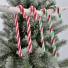 Weihnachten Zuckerstangen Hängen Anhänger Acryl Twisted Krücke Für Weihnachten Baum Ornamente Neue Jahr Party Dekoration Lieferungen 2