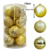 8/10CM Gold Weihnachten Ball Dekoration Weihnachten Baum Anhänger Ornamente für Wohnkultur Navidad Neue Jahr Party liefert Zubehör 6