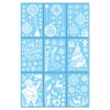 9pc Weihnachten Fenster Aufkleber Fenster Aufkleber Winter Haus Weihnachten Dekoration Selbst-Kleber Weihnachten Fenster Bilder Wohnkultur 6