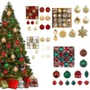 Weihnachtskugeln, Weihnachtsbaum, hängender Anhänger, Rotgold, Kugeln, Ornament, Kugel, Weihnachten, Zuhause, Party, Dekoration, Set, 2026, Neujahrsgeschenke