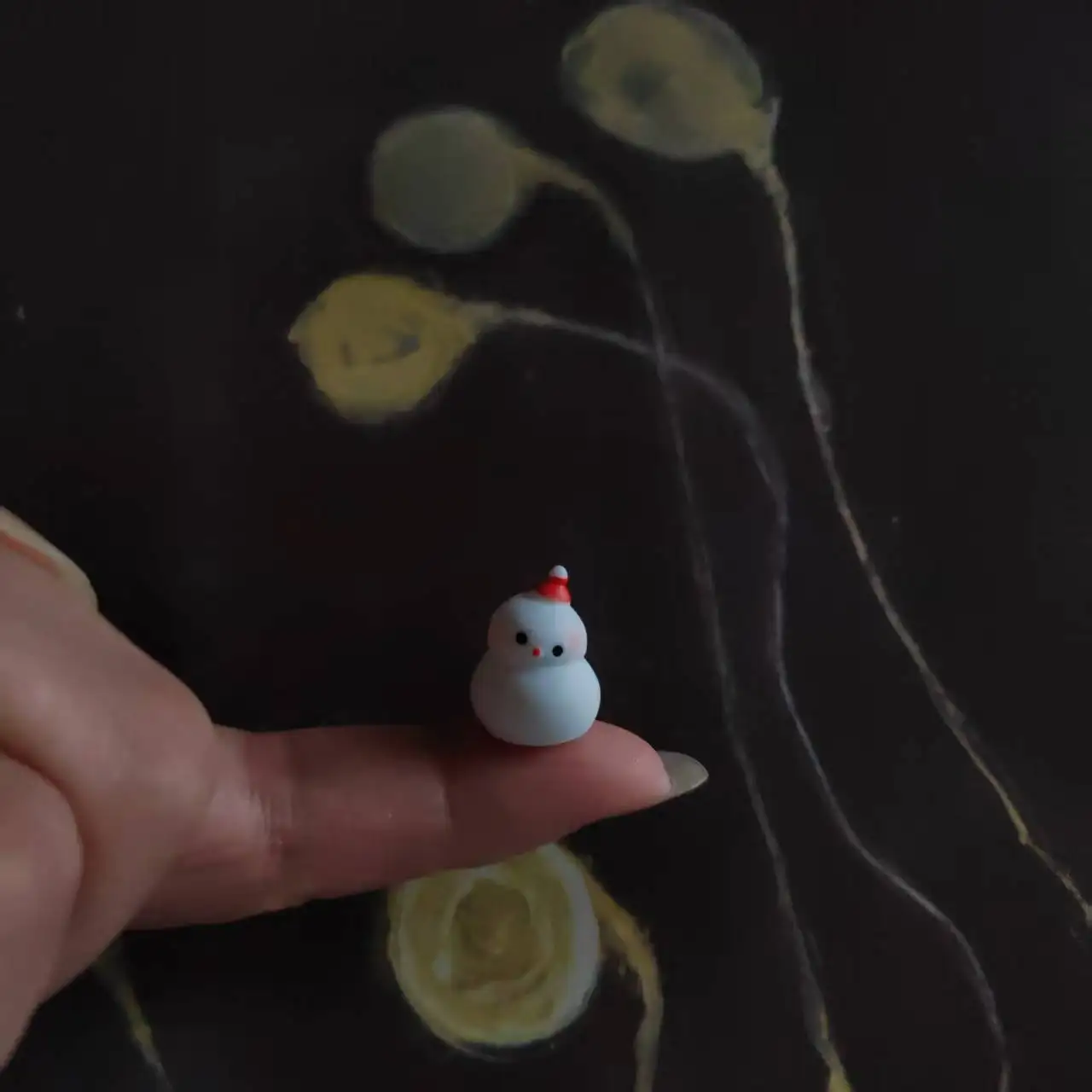 10 Stück/Weihnachtsschneemann/Puppenhaus/Miniatur/niedlich/Fee Gartenzwerg/Moos Terrarium Dekor/Kunsthandwerk/Bonsai-Figur/DIY-Zubehör/ 2