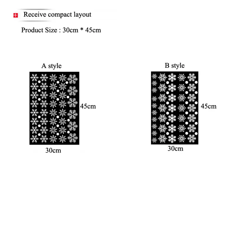 38 Teile/los Schneeflocke Elektrostatische Wand Aufkleber Fenster Kinderzimmer Weihnachten Dekoration Aufkleber Für Wohnkultur Neue Jahr Tapete 2