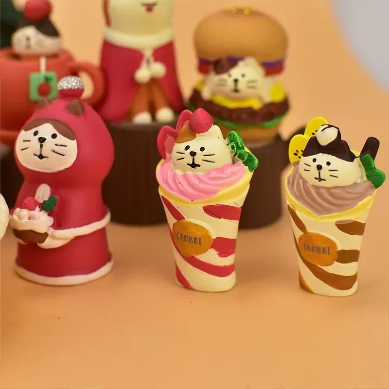 Zakka Japan Frohe Weihnachten Japan Dekor Bücherregal Dekoration Szene Sammlerstück Home Decor Harz Handwerk Japan Miniatur Ornamente 5