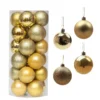 Weihnachtsbaumkugeln, große Weihnachtskugeln zum Aufhängen, Anhänger, mehrfarbige Kugeldekorationen, Weihnachtsbaumschmuck-Set für Zuhause, Party 4