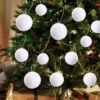 4/6/8 cm weiße Schaum-Weihnachtskugel, Schneebälle für Weihnachtsbaum, hängende Anhänger, Weihnachtskugeln, Ornamente, Neujahrsparty, Heimdekoration 5
