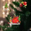 2/3 Set Acryl Grinch Weihnachtsbaumschmuck Grüne Puppenanhänger Weihnachtsbaumdekoration für drinnen/zuhause/party/geschenk 2