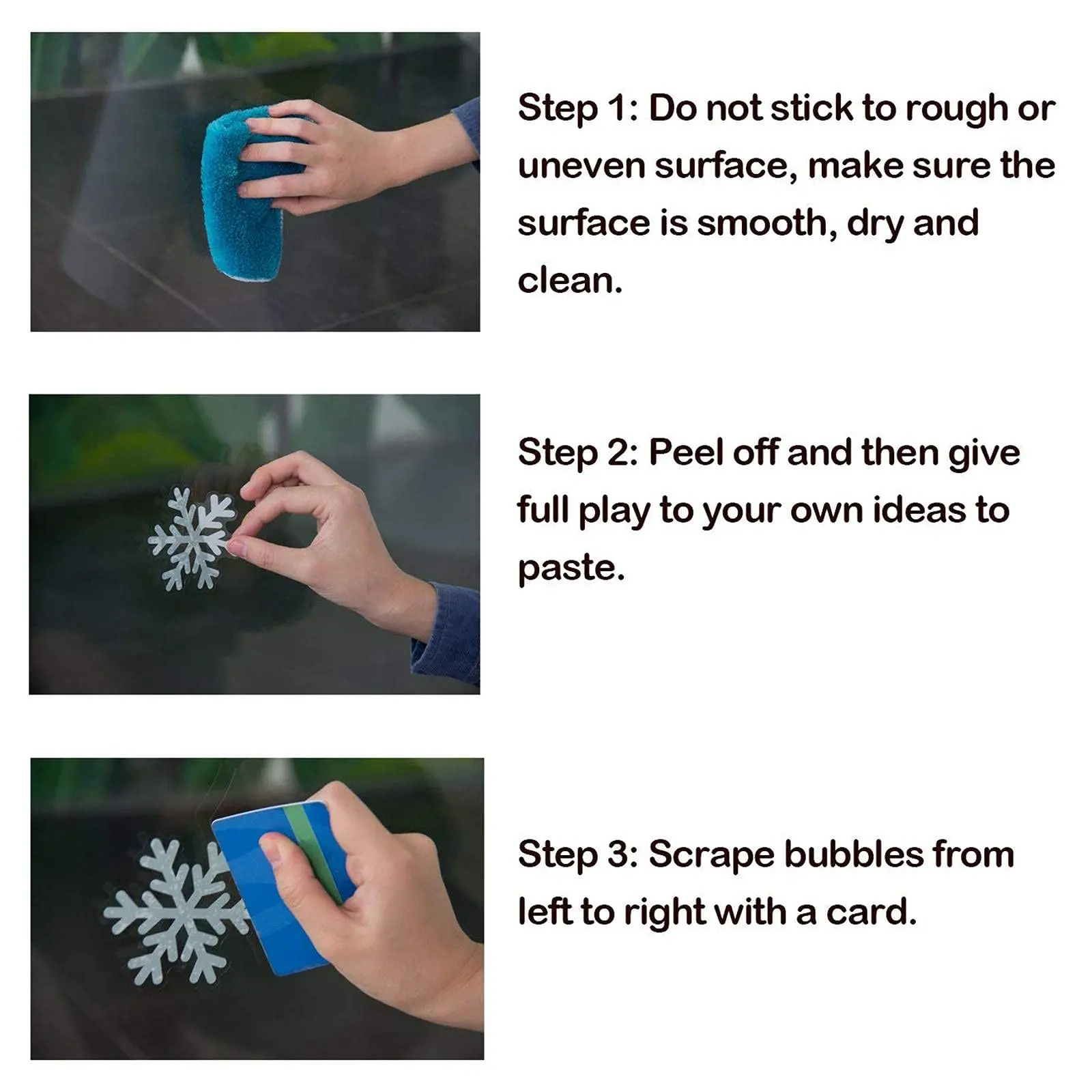 2025 Weihnachten elektrostatische Wandaufkleber Weihnachten Fensteraufkleber wiederverwendbare PVC weiße Schneeflocken Weihnachtsraumdekoration 6