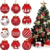 Neue Weihnachten 2025, Kugeldekorationen, dekorative Weihnachtsbaumschmuck, Kugel, Weihnachten, hängende Baumanhänger, Zuhause, Party, Gastgeschenk 4