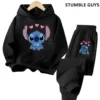 Aloha Stitch Sweatshirt Hoodies Mode Pullover Anime Hoody Cartoons Mädchen Junge Kinder Langarm Freizeitkleidung Stitch Trucksuit 5