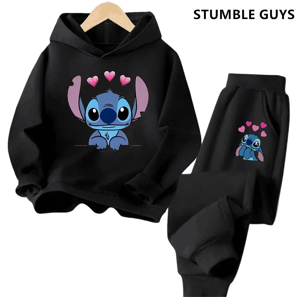 Aloha Stitch Sweatshirt Hoodies Mode Pullover Anime Hoody Cartoons Mädchen Junge Kinder Langarm Freizeitkleidung Stitch Trucksuit 5