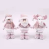 1PC Neue Santa Claus Schneemann Elch Rosa Pailletten Teleskop Puppe Frohe Weihnachten Dekorationen Fenster Requisiten Passenden Liefert Ornamente 6