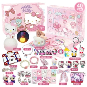 Sanrio Hallo Kitty Kuromi Anime Weihnachten Kalender Advent Blind Boxs Halloween Countdown Diy Handgemachte Spielzeug Geschenk Für Kinder Spielzeug