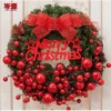 Heißer verkauf Weihnachten kranz 30CM40cm rattan kranz tür hängen einkaufszentrum hotel fenster Weihnachten dekoration 3