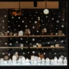 9pc Weihnachten Fenster Aufkleber Fenster Aufkleber Winter Haus Weihnachten Dekoration Selbst-Kleber Weihnachten Fenster Bilder Wohnkultur 3