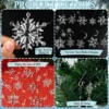 1/12 stücke Acryl Schneeflocke Simulation Eis Anhänger Weihnachten Baum Hängen Ornament 2024 Weihnachten Home Dekorationen Neue Jahr Geschenk 2025 4