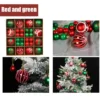 44 Stück farbige Kugeln, festliches Partyzubehör, hängende Anhängerkugel, kreative Farbe, bemalte Atmosphäre, Dekor für den Innenbereich, Neujahr, Weihnachtsbaum 4