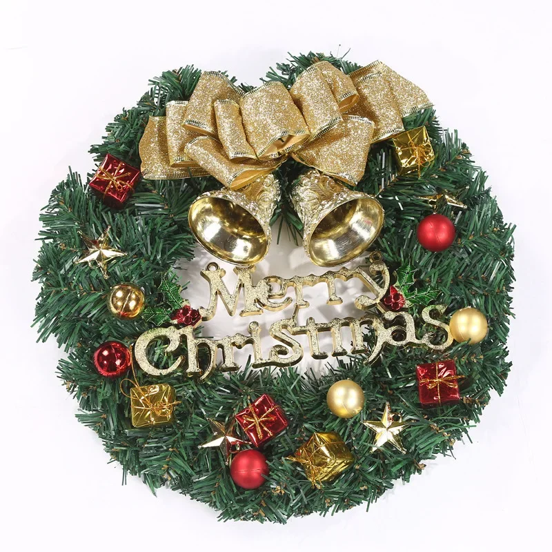 Weihnachtskranz für Haustür, 30 cm, Hotel, Einkaufszentrum, Weihnachtsanhänger, Weihnachtsgeschenk, Girlande, Ornament 5