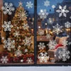 Neujahrstapete, Weihnachten Glitzer Schneeflocke Fensteraufkleber, elektrostatische Wandaufkleber Schneeflocke Tür Glas Dekor Aufkleber 2
