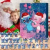 24 Stück Disney Stitch Anime Figur Weihnachten 24 Tage Adventskalender Cartoon Modell Kinder Party Spielzeug Puppe Jungen Mädchen Festival Geschenke
