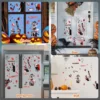 Halloween Blutige Hand Sticker, Window Sticker Horror, Halloween Zombie Poster, Scary Fensterbilder, 4