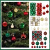 Weihnachtskugeln Weihnachtsbaum hängende Anhänger Ornamente für Partydekorationen Neujahr Navidad Geschenke Zubehör