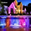 RGB UV LED Flutlicht DJ Disco Party Par Bühnenlicht UV Wandwäsche Lichteffekt Tanzbar Urlaub Hochzeit Weihnachten Halloween Dekorieren 6