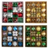 Weihnachten 3-6 cm Boxed Ball Anhänger 42 Stücke/44 Stücke Farbe Weihnachtsbaum Ball Dekoration Set Kreative Urlaub Geschenke für Freunde