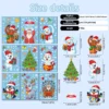Weihnachtsdekorationen, Szenenanordnung, Glasaufkleber, Fensteraufkleber, Fenster, statischer Aufkleber 5