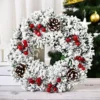 30CM Weihnachten Dekoration Girlande Haustür Fenster Dekoration Weihnachten Kranz Anhänger Ornament Navidad Neue Jahr Party Liefert 4