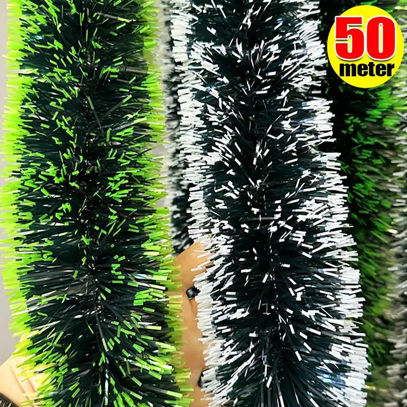 Weihnachten Lametta Bänder Grün Zuckerrohr Band Girlande Weihnachten Baum Hängen Anhänger Kranz Ornament Home Party Decor Liefert Großhandel