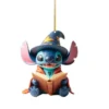 8 cm Kawaii Anime Lilo & Stitch Acryl Weihnachtsdekoration Stich Weihnachtsbaum Hause Hängende Autotasche Zubehör 2D planarer Druck 3