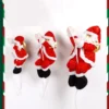 Frohe Weihnachten Hängen Santa Claus Klettern Seil Puppe Anhänger Weihnachten Baum Ornament Weihnachten Dekorationen Anhänger 5