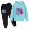 Stitch Man Frühlings- und Herbst-Hoodie-Set, 2-teiliges Set für Jungen und Mädchen, modische Kleidung, 2–12 Jahre alte Kinder, lässiges Sport-Hoodie-Set 3