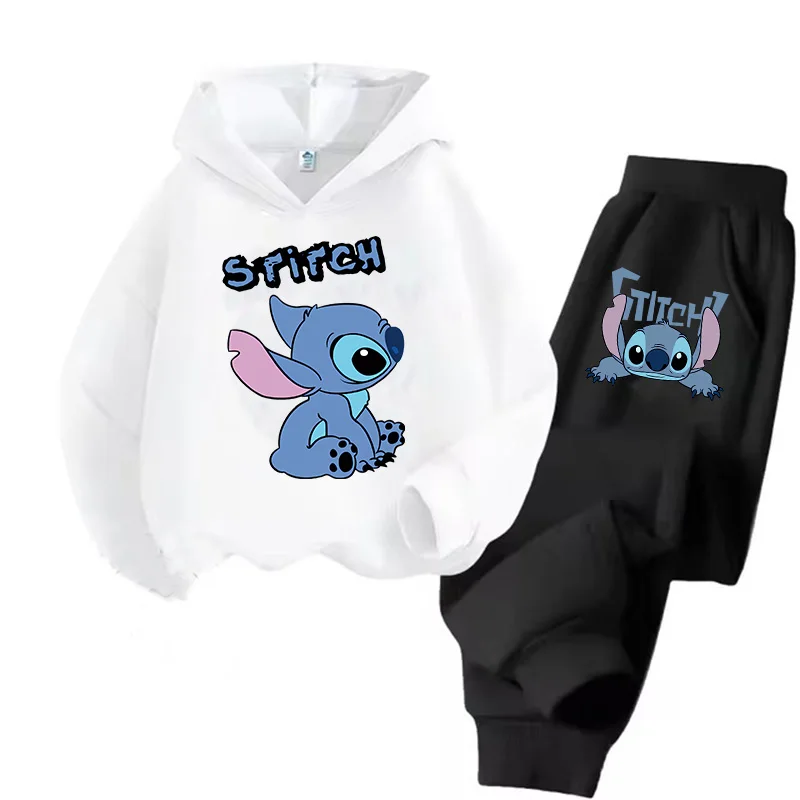 Manga Kinder Hoodies Stich Kawaii Pullover Sweatshirt Anime Trucksuit Manga Cartoons Mädchen Junge Kinder Herbst Casual Kleidung 5