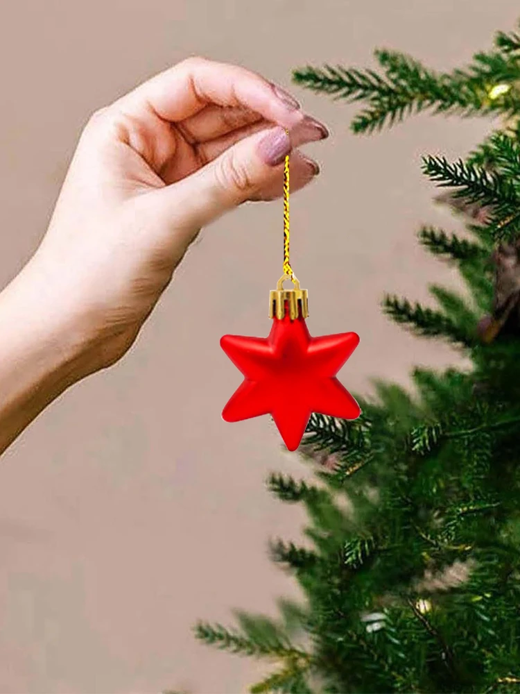 42 Stück 6 cm Weihnachtskugel-Ornamente aus Kunststoff, Weihnachtsschmuck, Festival-Anhänger, Behänge, Party-Dekorationen für den Weihnachtsbaum 4