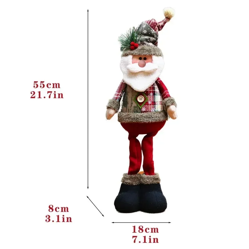 3PCS Weihnachten Dekorative Weihnachten Puppen Rentier Schneemann Santa Claus Stehende Puppe Neue Jahr Ornament Weihnachten Frohe Weihnachten 2