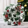 30CM Weihnachten Dekoration Girlande Haustür Fenster Dekoration Weihnachten Kranz Anhänger Ornament Navidad Neue Jahr Party Liefert 2